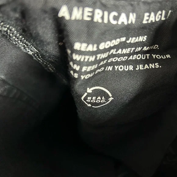 American Eagle Outfitters Black Ripped Skinny Jeans - Picture 8 of 11